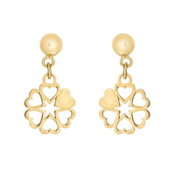 گوشواره طلا 18 عیار رزا مدل EG112